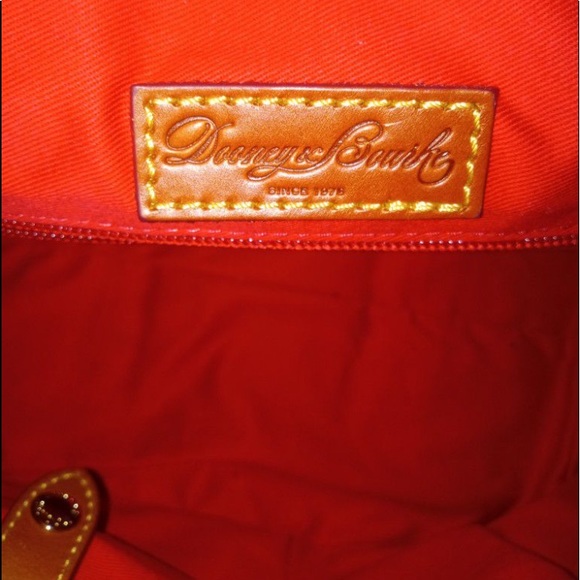 DOONEY & BOURKE GRAY FLORENTINE LEATHER SATCHEL DOMED HANDBAG & MONOGRAM WALLET - Picture 7 of 10